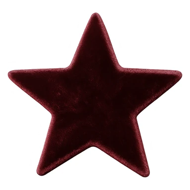 tiny star with a velvet texture, glamorous and stylish, no background sticker