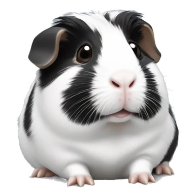 Black-white cute Guinea pig sticker