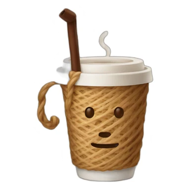 extra string coffee sticker