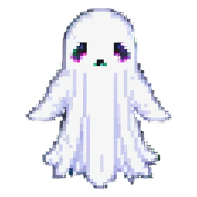 floating ghost sticker
