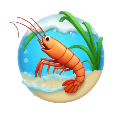Shrimp surf sticker