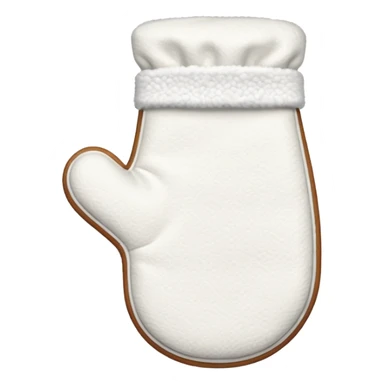 A white baking mitten sticker