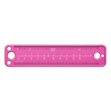 mac os icon pink ruler sticker