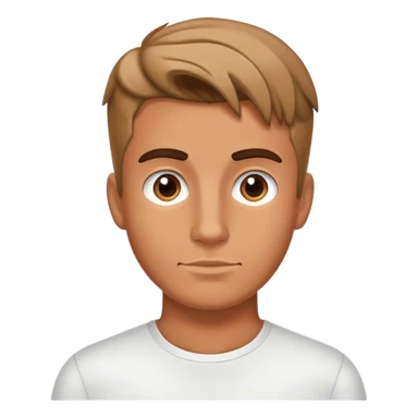 A pumped-up man with a student's  sticker