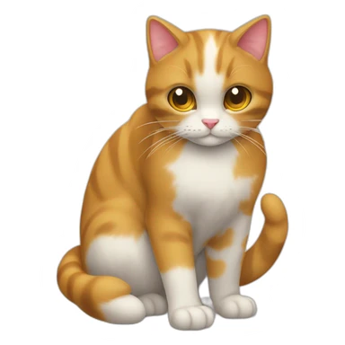 Gato fazendo um coração com as patas sticker