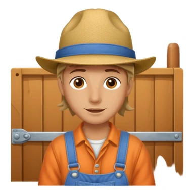 person who works in a horse stable sticker