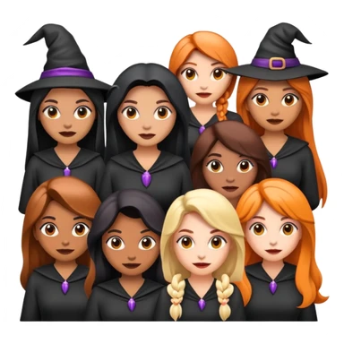 I need emoji pack withe the girls from the witches  sticker