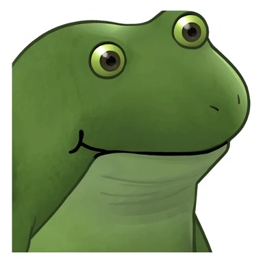 bufo making its way up a steep incline sticker