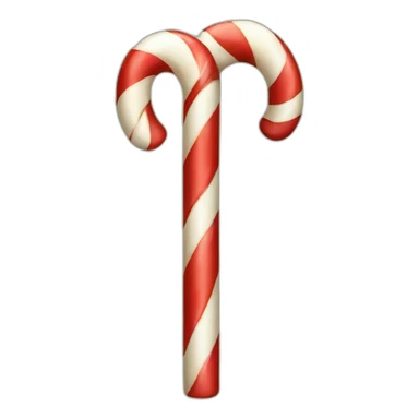 christmas candy cane decorated sticker