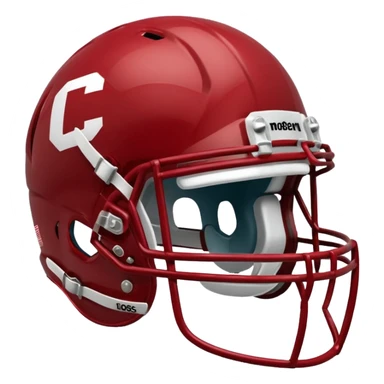 college football player helmets dark red  sticker