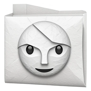 Paper emoji with web symbol 🌐 sticker