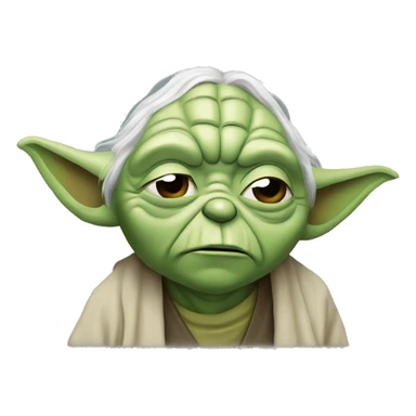 Yoda qui est fatigué  sticker