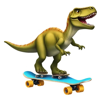 Dinossauro a andar de skate sticker