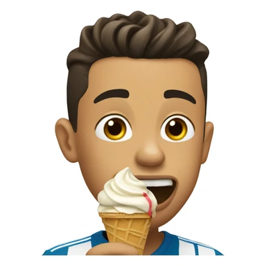 Ronaldo eats ice cream sticker