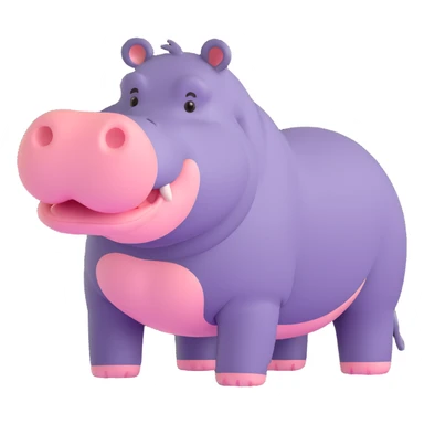 Hippo sticker