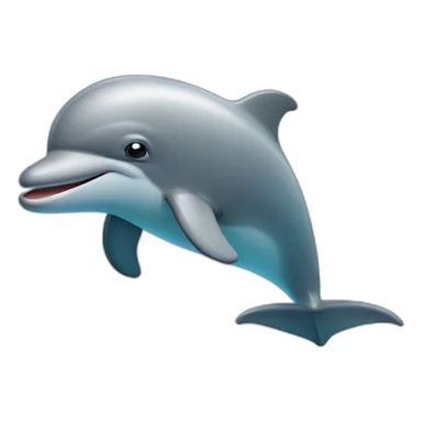 Dolphin looks disappointed sticker