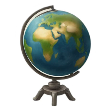 planete terre ensoleillée sticker