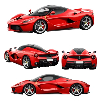 Ferrari LaFerrari - Ferrari (Model Year: 2022) (Iconic colour: Red) sticker