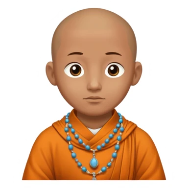  prayer beads monk sticker