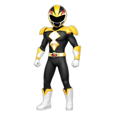 black power ranger full body sticker