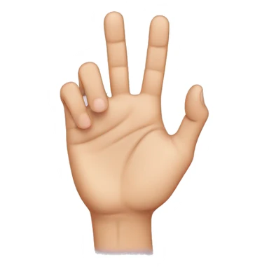 hand with ring finger and thumb touching sticker