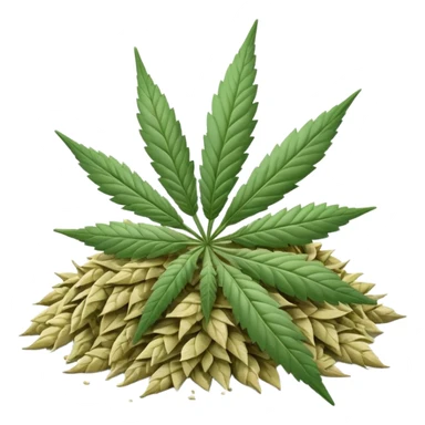 white color marijuana sticker