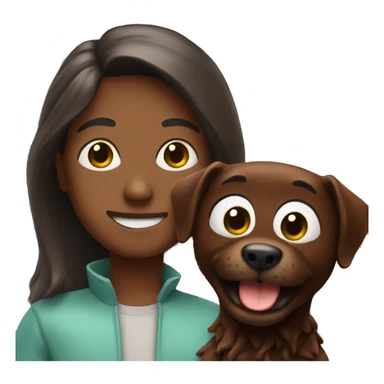 Selfie With brownie  sticker