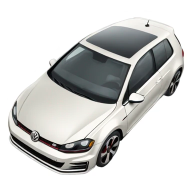 Carro volkswagen golf gti  sticker