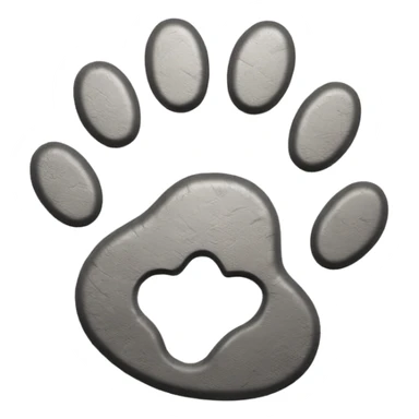 simple Cat footprint sticker