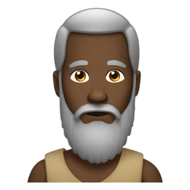 Moor with long beard sticker