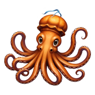 cooked octopus tentacles sticker