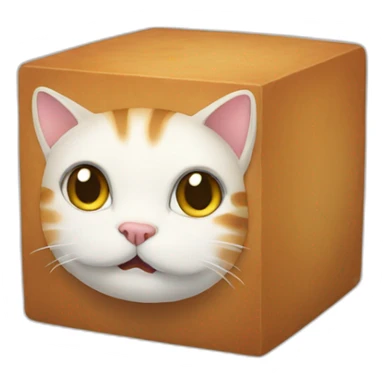 cat cube sticker