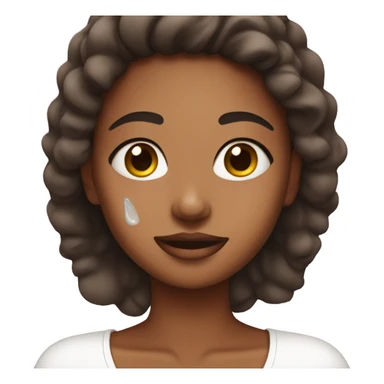 Girl doing her skincare sticker