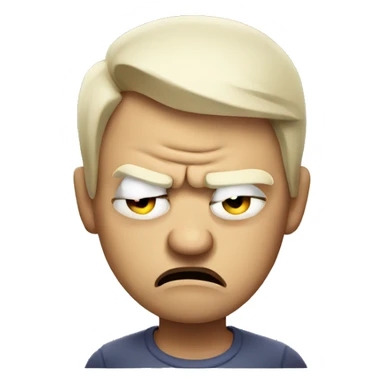 Angry but sleepy sticker