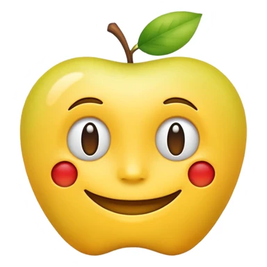the word 'Innet' stylized as a smiling emoji face, apple emoji style sticker
