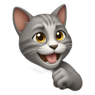 cat thump up sticker