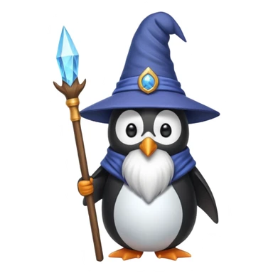 wizard penguin  sticker