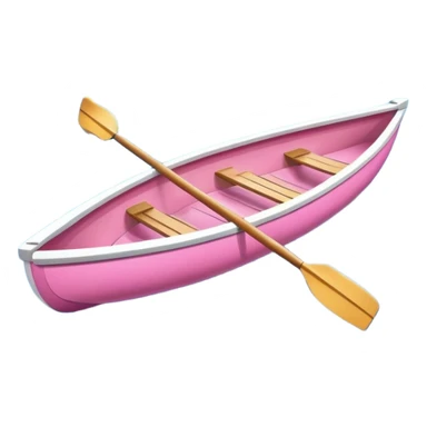 pink rowing boat sticker