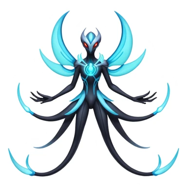 Lunala-Darkrai-Deoxys-Fakémon-hybrid-creature (full body)  sticker