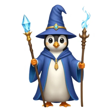 Penguin Wizard sticker
