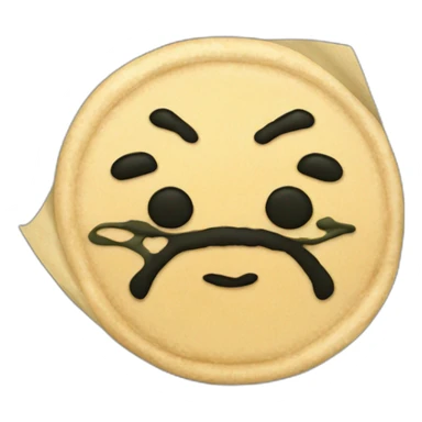 Japanese senbei wrapped with a sheet of nori sticker