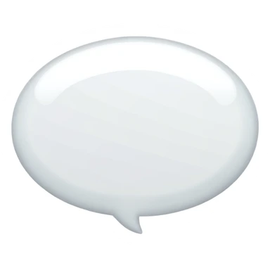 blank white message bubble sticker