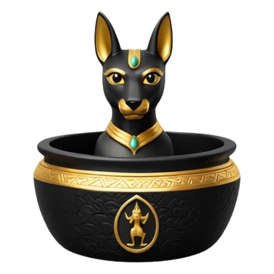 Anubis bonsai pot  sticker