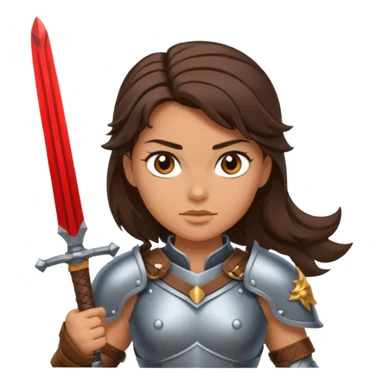 Valkyrie warrior brunetter sticker