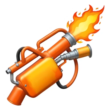 big flame thrower sticker