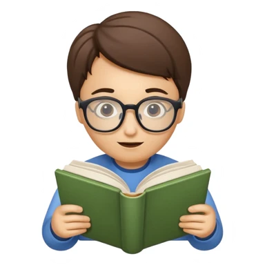 Book worm sticker