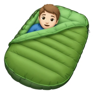 Camp Essentials, sleeping bag,negative:character. sticker