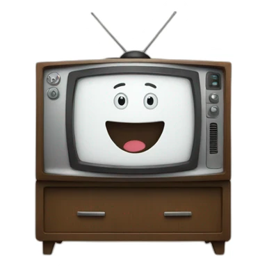 A TV with a thumbs up on the screen sticker