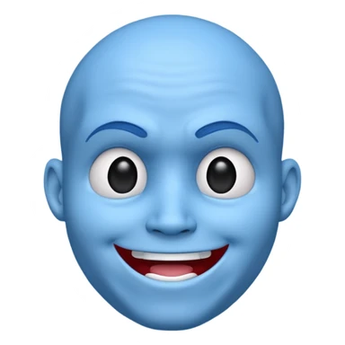 Jake E Boo 3d animated Head looking cool sticker