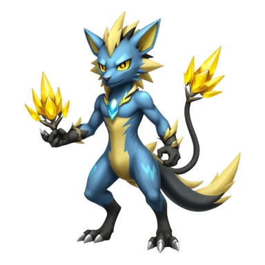 Shiny Epic Badass Manectric-Luxray-Zeraora-hybrid (Full body) sticker